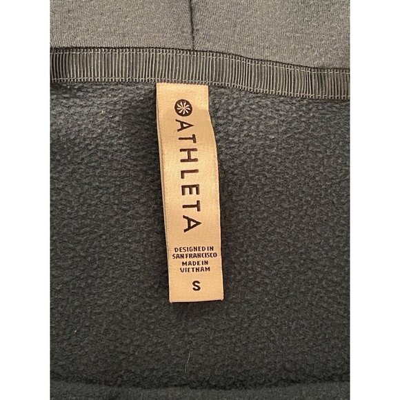 Athleta Womens Hooded Tunic Wrap‎ Top Modal/Polyester Blend S Blue - Picture 4 of 15